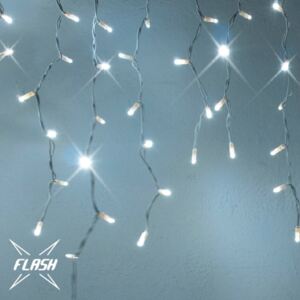 DecoLED LED stalaktyty świetlne - FLASH, 3x0,9 m, zimna biel, 174 diod