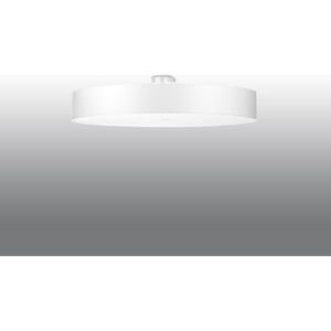 Atrakcyjna Minimalistyczna Lampa Sufitowa Plafon SKALA 90 Biały Oryginalny Abażur Koło Materiał Szkło Nowoczesny Styl Loft Industrial Oświetlenie Żaró