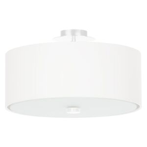 Minimalistyczna Lampa Sufitowa Plafon SKALA 30 Biały Oryginalny Abażur Koło Materiał Szkło Nowoczesny Styl Loft Industrial Oświetlenie Żarówka E27 Ide