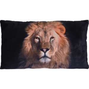 Designerska poduszka z nadrukiem lwa, poduszka dekoracyjna, poduszka prostokątna, poducha, poduszka z kotem, poszewka na poduszkę