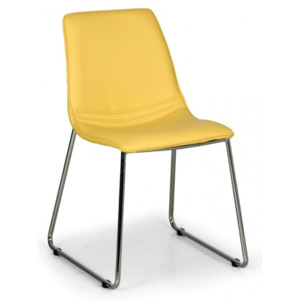 Krzesło SPRING, żółte, 4 szt