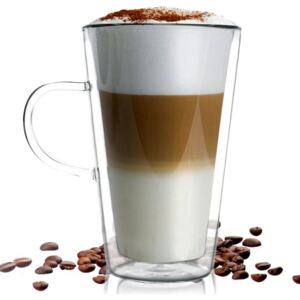 Szklanka do Caffe Latte z podwójną ścianką VIALLI DESIGN Amo, 320 ml