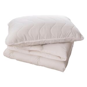 Komplet do łóżeczka niemowlęcego: Poduszka i kołderka Bella biały 40x60 cm