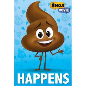 The Emoji Movie Poop Happens - plakat filmowy 61x91,5 cm