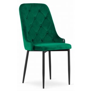 Krzesło tapicerowane CAPRI 3642 Zielony welur 4szt