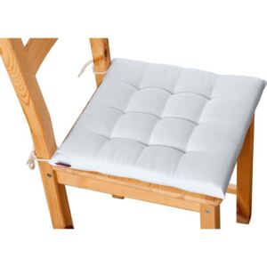 Siedzisko Karol na krzesło DEKORIA Cotton Panama, biały, 40x40x3,5 cm