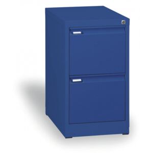 Szafa kartotekowa A4, 2 szuflady, niebieski, wys. 1320 mm