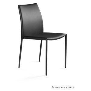Krzesło DESIGN eko-skóra czarny