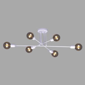 Biała lampa sufitowa loft patyki - S141-Felma