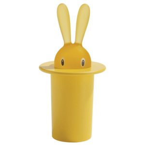 Pojemnik na wykałaczki A di Alessi Magic Bunny żółty