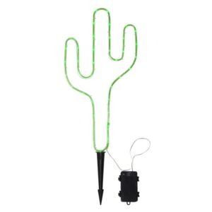 Zielona lampa ogrodowa LED w kształcie kaktusa Best Season Tuby