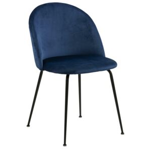 Krzesło LOUISE niebieski-czarny