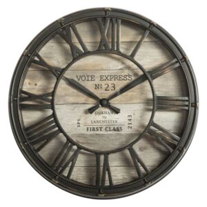 Zegar ścienny vintage brązowy 21 cm