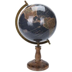 Dekoracyjny globus świata granat 38 cm