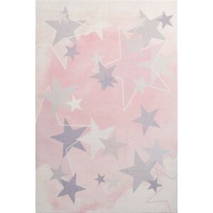 Dywan Stars 410 120 x 170 cm różowy