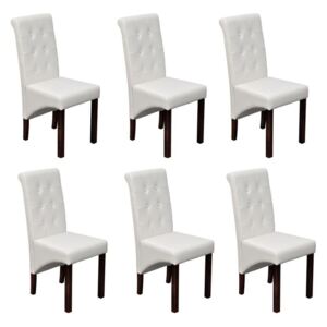 Krzesła jadalniane białe (6 sztuk)