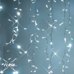 Kurtyna świetlna LED decoLED - 1x1,5m, zimna biel, 150 diod, Flash efekt
