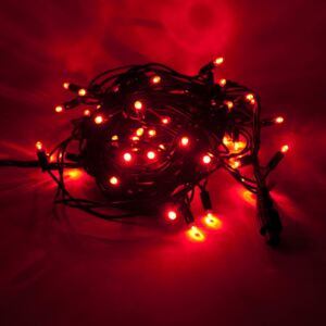DecoLED łańcuch świetlny LED - 5m, czerwony, 50 diod