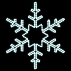 DecoLED LEDoświetlenie płatek śniegu, średnica 100cm