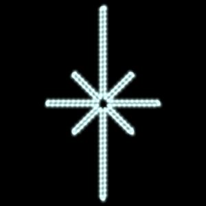 DecoLED LED oświetlenie gwiazda Polaris,55x45cm, chłodna biel