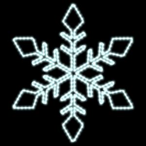 DecoLED oświetlenie płatek śniegu średnica 80 cm, chłodna biel