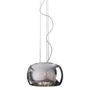 Lampa wisząca ZUMA LINE Crystal, srebrna, 5x42W, 145x10 cm