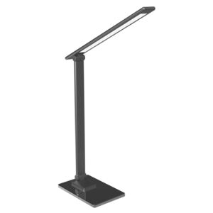 Lampka biurkowa LED czarna z funkcją lampki nocnej PLATINET PDLX14B, USB, 6 W, barwa biała chłodna