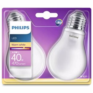 Philips Żarówki LED Classic, 2 szt., 4.5 W, 470 lumenów