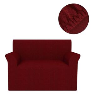 Elastyczny pokrowiec na sofę, pikowany, burgundowy