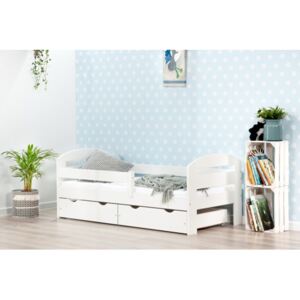 BumbleBee łóżko pojedyncze z dwiema szufladami kolor biały