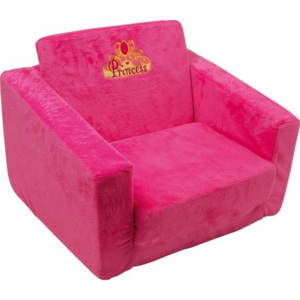 Różowy pluszowy fotel dla dzieci cena za 2 sztuki