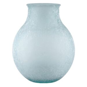 Turkusowy wazon ze szkła z recyklingu Ego Dekor Dune, wys. 36 cm