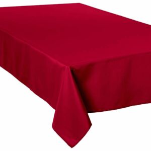 Obrus plamoodporny, prostokątny obrus na stół, kolor czerwony, 150 X 300 CM