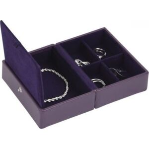 Pudełko na biżuterię podróżne Travel Box Stackers fioletowe