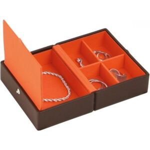 Pudełko na biżuterię podróżne Travel Box Stackers czekoladowe