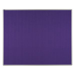 Tablica tekstylna ekoTAB w aluminiowej ramie, 150x120 cm, fioletowa