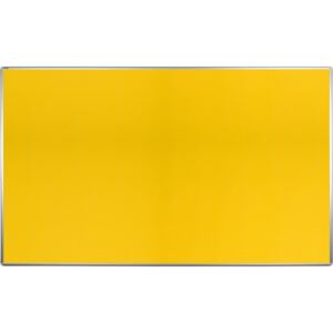 Tablica tekstylna ekoTAB w aluminiowej ramie, 200x120 cm, żółta