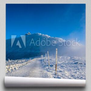 Fototapeta Zima krajobraz górski Śnieżka