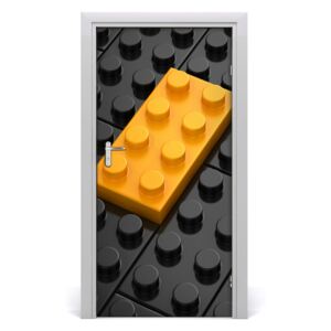 Naklejka samoprzylepna na drzwi ścianę Klocki lego