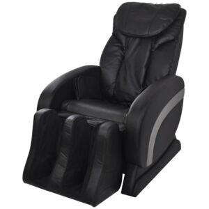 Fotel do masażu regulowany PERVOI, czarny, 75x140x105 cm