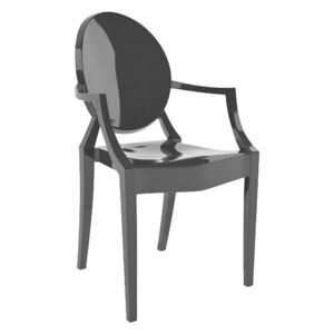 Krzesło w stylu louis ghost Esper - czarny