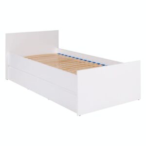 Łóżko z ramą drewniną D08 DINOS białe