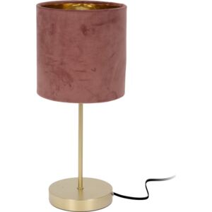 Lampa stołowa Aveldea różowy, 18 x 42 cm