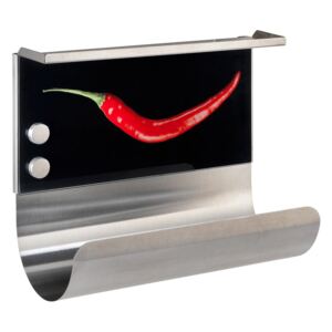 Magnetyczny uchwyt na ścierkę kuchenną z półką Wenko Hot Pepper