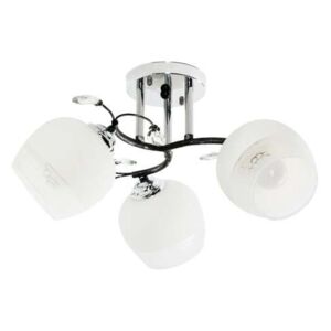 Lampex Birma 3 820/3 plafon lampa sufitowa 3x60W E27 srebrny / biały