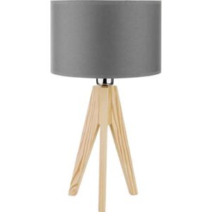 TK Lighting Dove Wood 3003 lampa stołowa lampka 1x60W E27 szary