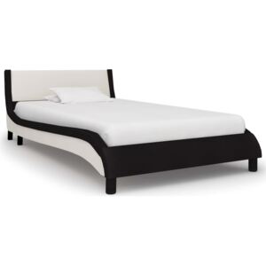 Rama łóżka PERVOI, czarno-biała, 90x200 cm