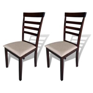 Krzesła do jadalni PERVOI, brązowe, 2 szt., 48x53x95 cm