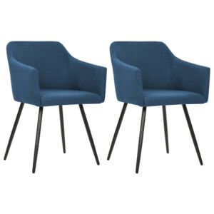Krzesła do jadalni PERVOI, niebieskie, 2 szt., 54x54,5x81 cm
