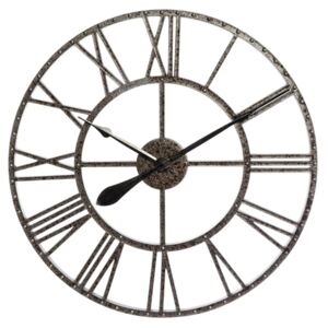 Zegar metalowy ścienny VINTAGE, Ø 64 cm, kolor czarny